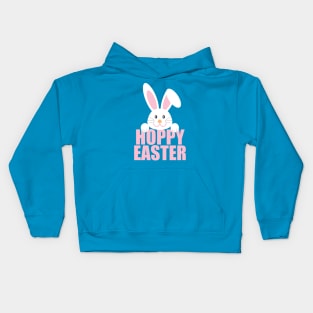 Hoppy Easter Funny Bunny Pun Kids Hoodie